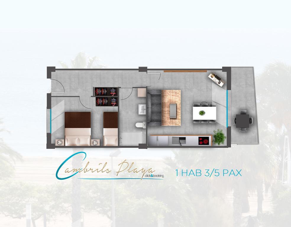 Apartamentos Cambrils Playa Spa Szoba fotó